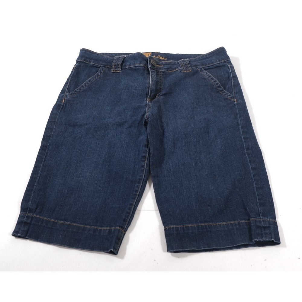 Kut From The Kloth Denim Shorts Womens 12 Blue Bermuda Stretch Casual Knee Long
